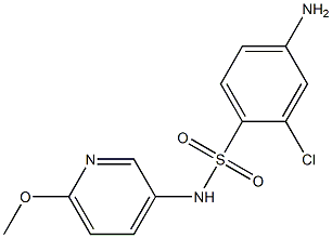 4-amino-2-chloro-N-(6-methoxypyridin-3-yl)benzene-1-sulfonamide