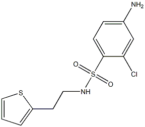 4-amino-2-chloro-N-[2-(thiophen-2-yl)ethyl]benzene-1-sulfonamide