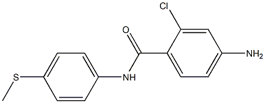  4-amino-2-chloro-N-[4-(methylsulfanyl)phenyl]benzamide