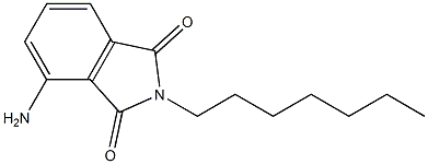 4-amino-2-heptyl-2,3-dihydro-1H-isoindole-1,3-dione Structure