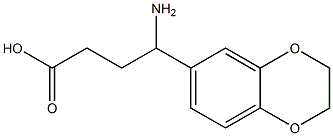4-amino-4-(2,3-dihydro-1,4-benzodioxin-6-yl)butanoic acid Struktur