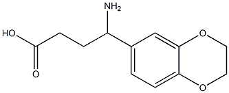 4-amino-4-(2,3-dihydro-1,4-benzodioxin-6-yl)butanoic acid 结构式