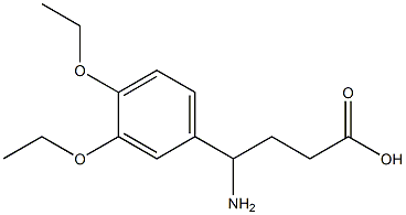 4-amino-4-(3,4-diethoxyphenyl)butanoic acid Structure