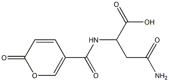 4-amino-4-oxo-2-{[(2-oxo-2H-pyran-5-yl)carbonyl]amino}butanoic acid