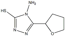 4-amino-5-(oxolan-2-yl)-4H-1,2,4-triazole-3-thiol,,结构式