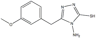 4-amino-5-[(3-methoxyphenyl)methyl]-4H-1,2,4-triazole-3-thiol Struktur