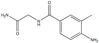 4-amino-N-(2-amino-2-oxoethyl)-3-methylbenzamide,,结构式