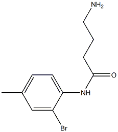 4-amino-N-(2-bromo-4-methylphenyl)butanamide