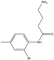 4-amino-N-(2-bromo-4-methylphenyl)butanamide|