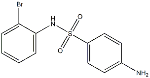 4-amino-N-(2-bromophenyl)benzenesulfonamide 结构式