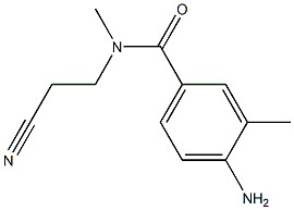 4-amino-N-(2-cyanoethyl)-N,3-dimethylbenzamide Structure