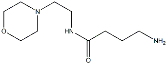 4-amino-N-(2-morpholin-4-ylethyl)butanamide 结构式