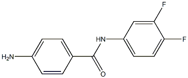 4-amino-N-(3,4-difluorophenyl)benzamide Struktur