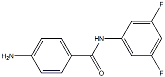 4-amino-N-(3,5-difluorophenyl)benzamide Structure