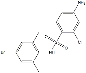 4-amino-N-(4-bromo-2,6-dimethylphenyl)-2-chlorobenzene-1-sulfonamide Structure