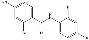4-amino-N-(4-bromo-2-fluorophenyl)-2-chlorobenzamide Struktur