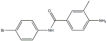 4-amino-N-(4-bromophenyl)-3-methylbenzamide,,结构式