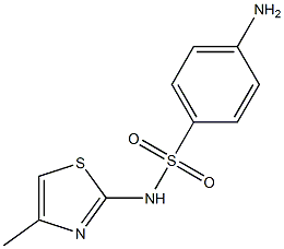 4-amino-N-(4-methyl-1,3-thiazol-2-yl)benzene-1-sulfonamide Structure