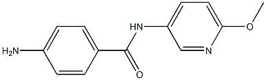 4-amino-N-(6-methoxypyridin-3-yl)benzamide Structure