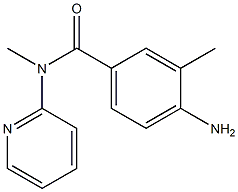 4-amino-N,3-dimethyl-N-(pyridin-2-yl)benzamide 化学構造式