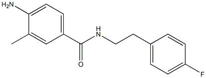 4-amino-N-[2-(4-fluorophenyl)ethyl]-3-methylbenzamide Struktur
