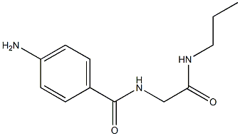 4-amino-N-[2-oxo-2-(propylamino)ethyl]benzamide,,结构式
