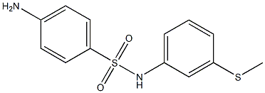 4-amino-N-[3-(methylsulfanyl)phenyl]benzene-1-sulfonamide