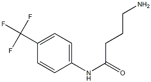 4-amino-N-[4-(trifluoromethyl)phenyl]butanamide Structure