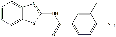 4-amino-N-1,3-benzothiazol-2-yl-3-methylbenzamide Structure