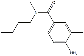 4-amino-N-butyl-N,3-dimethylbenzamide 化学構造式