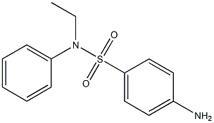 4-amino-N-ethyl-N-phenylbenzene-1-sulfonamide,,结构式