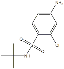 4-amino-N-tert-butyl-2-chlorobenzene-1-sulfonamide Structure