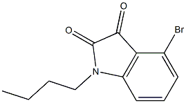 4-bromo-1-butyl-2,3-dihydro-1H-indole-2,3-dione Structure