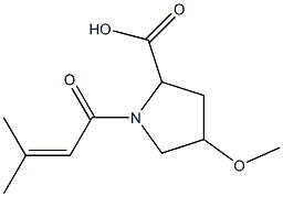  4-methoxy-1-(3-methylbut-2-enoyl)pyrrolidine-2-carboxylic acid