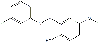 4-methoxy-2-{[(3-methylphenyl)amino]methyl}phenol Structure