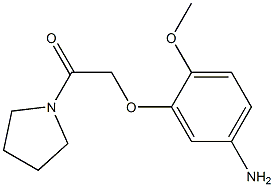 4-methoxy-3-(2-oxo-2-pyrrolidin-1-ylethoxy)aniline Struktur