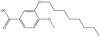 4-methoxy-3-(octyloxy)benzoic acid 化学構造式