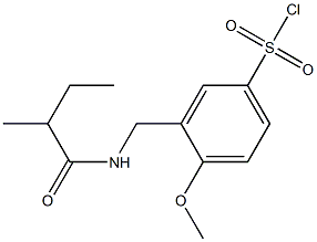  4-methoxy-3-[(2-methylbutanamido)methyl]benzene-1-sulfonyl chloride