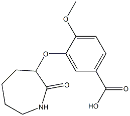 4-methoxy-3-[(2-oxoazepan-3-yl)oxy]benzoic acid|