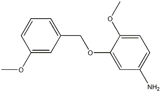 4-methoxy-3-[(3-methoxybenzyl)oxy]aniline,,结构式