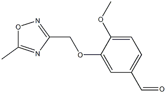 4-methoxy-3-[(5-methyl-1,2,4-oxadiazol-3-yl)methoxy]benzaldehyde Structure