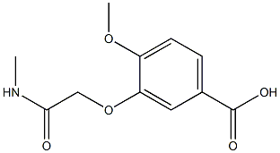 4-methoxy-3-[2-(methylamino)-2-oxoethoxy]benzoic acid Structure