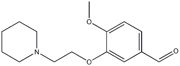 4-methoxy-3-[2-(piperidin-1-yl)ethoxy]benzaldehyde Structure