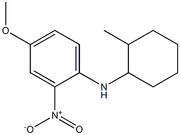 4-methoxy-N-(2-methylcyclohexyl)-2-nitroaniline Struktur