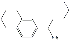 4-methyl-1-(5,6,7,8-tetrahydronaphthalen-2-yl)pentan-1-amine Struktur