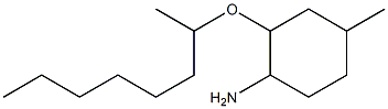 4-methyl-2-(octan-2-yloxy)cyclohexan-1-amine Struktur