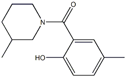  4-methyl-2-[(3-methylpiperidin-1-yl)carbonyl]phenol