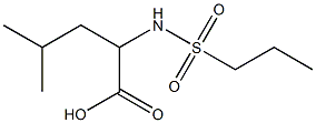 4-methyl-2-[(propylsulfonyl)amino]pentanoic acid,,结构式