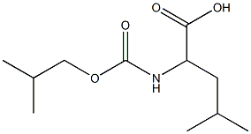 4-methyl-2-{[(2-methylpropoxy)carbonyl]amino}pentanoic acid Structure