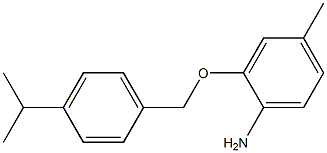  4-methyl-2-{[4-(propan-2-yl)phenyl]methoxy}aniline